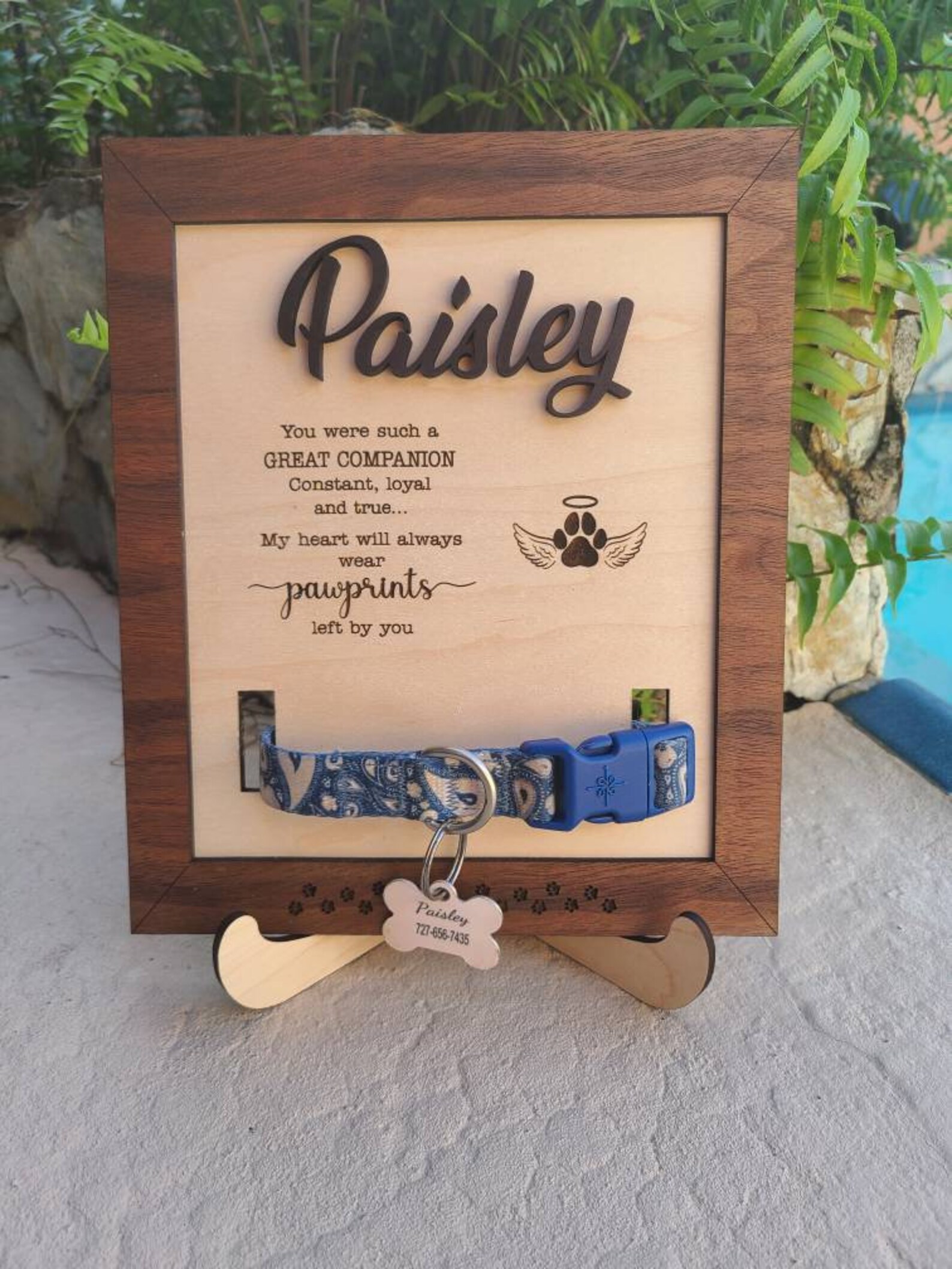 Dog Collar Memorial Dog Collar Remembrance Pet Memorial / Etsy