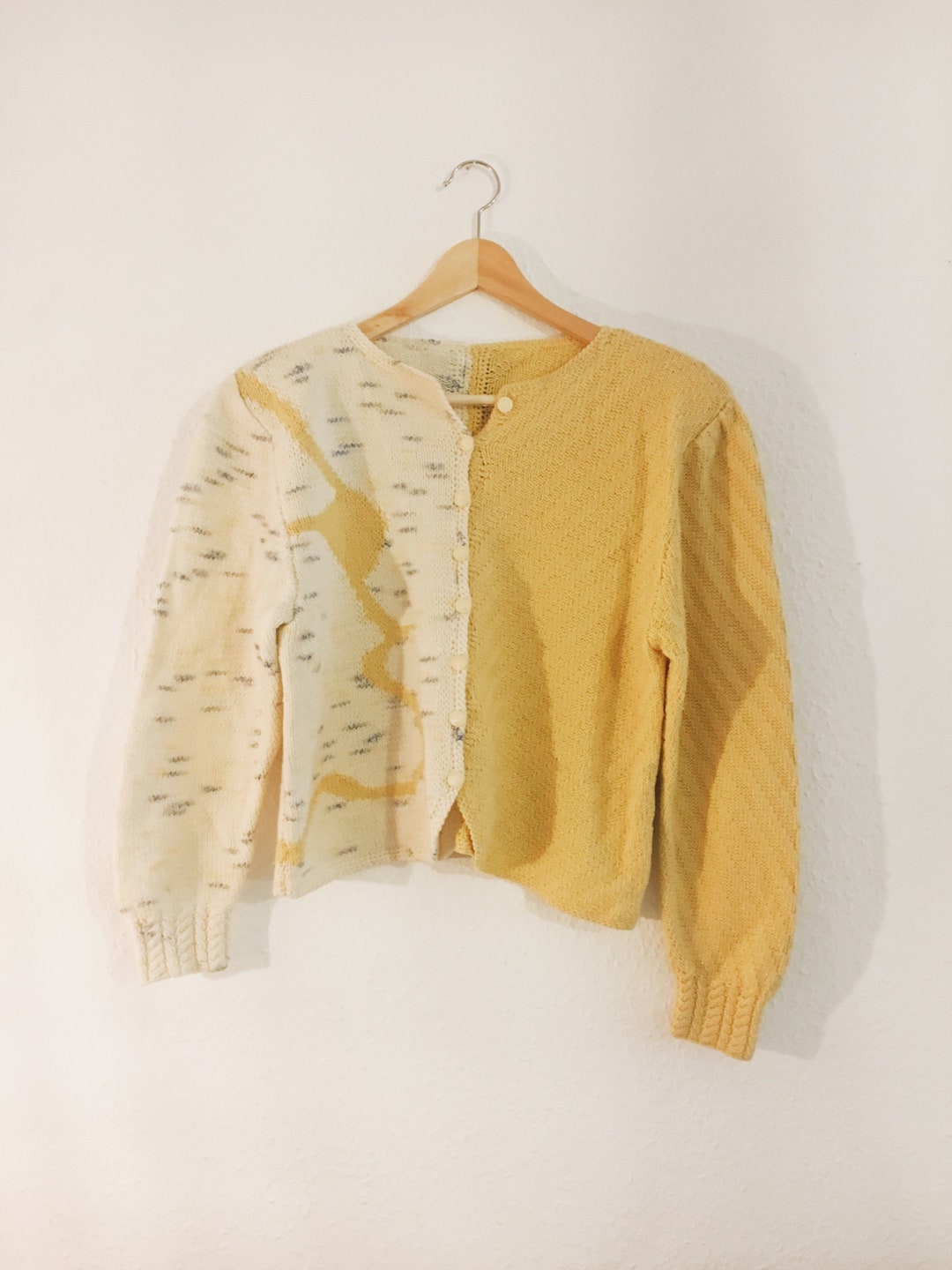 No. 18 // Hand Knitted Grandma Cardigan // Fair Fashion Etsy