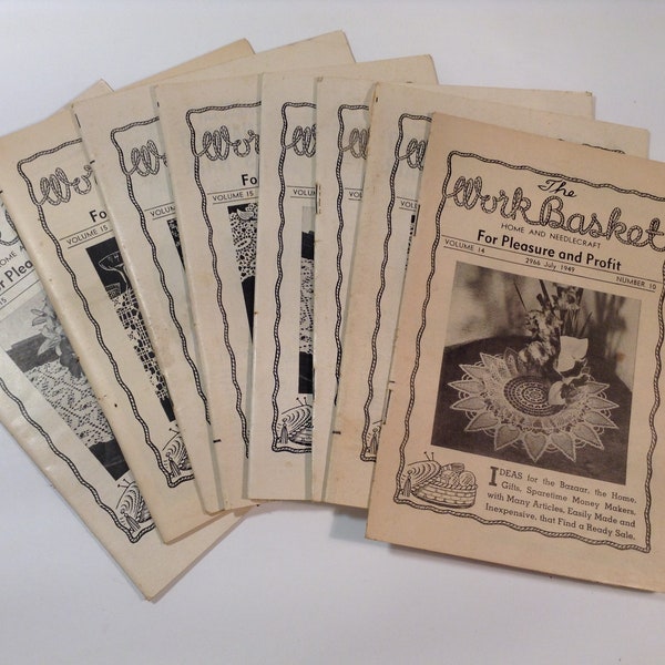 Vintage Work Basket Booklets