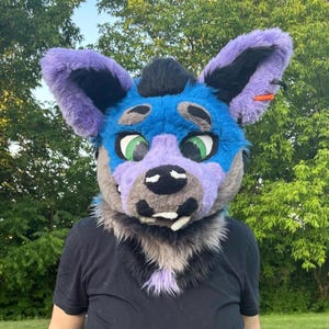 Striped/Spotted Hyena (Black, Purple, Blue, Gray)