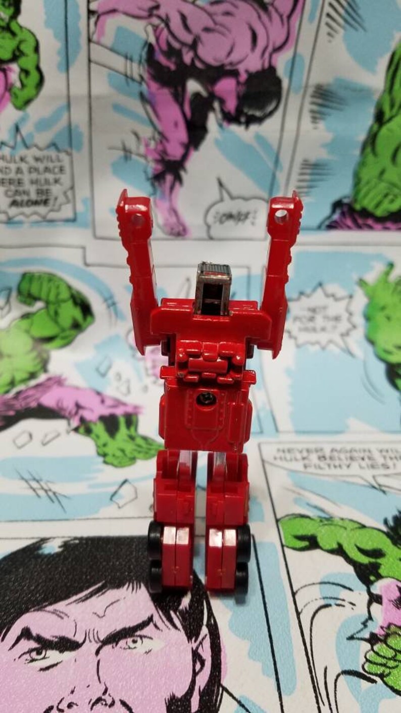 GoBots Pumper 1983 Regular Guardian MR-10 Machine Robo Bandai Popy 80s Vintage Action Figure Transformer Robot Fire Truck