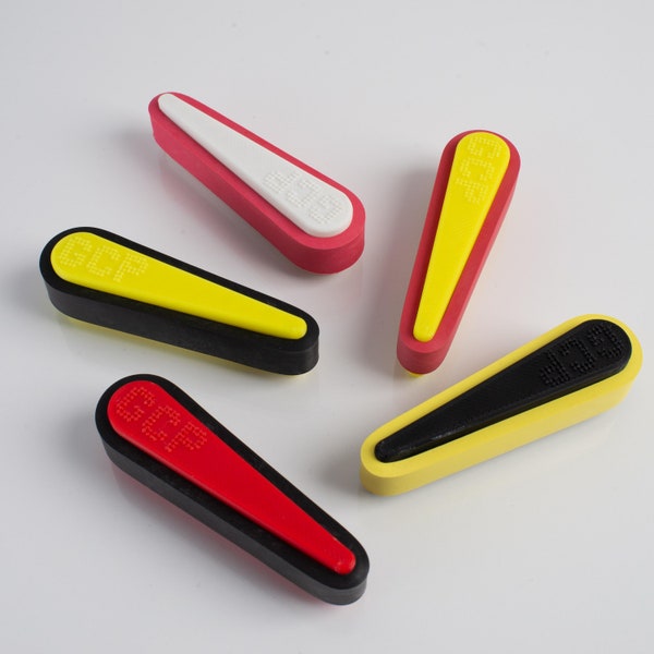 Custom Pinball Flipper Fridge Magnet - 3D printed with your game initials and color choices
