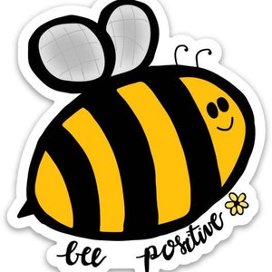 Abeja Positiva Vinilo Pegatina