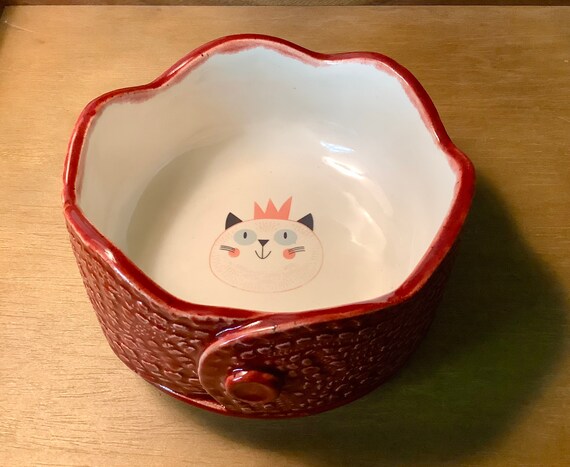 princess cat bowl