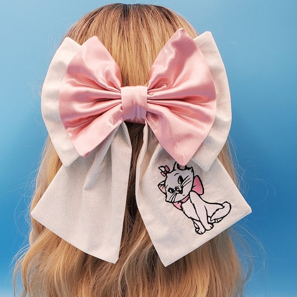 Disney Bound ~ Marie ~ Aristocats~ Vintage Style Hair Bow