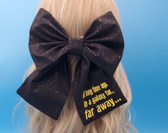 Star Wars Inspired/ In a Galaxy far away / Vintage Style Bow