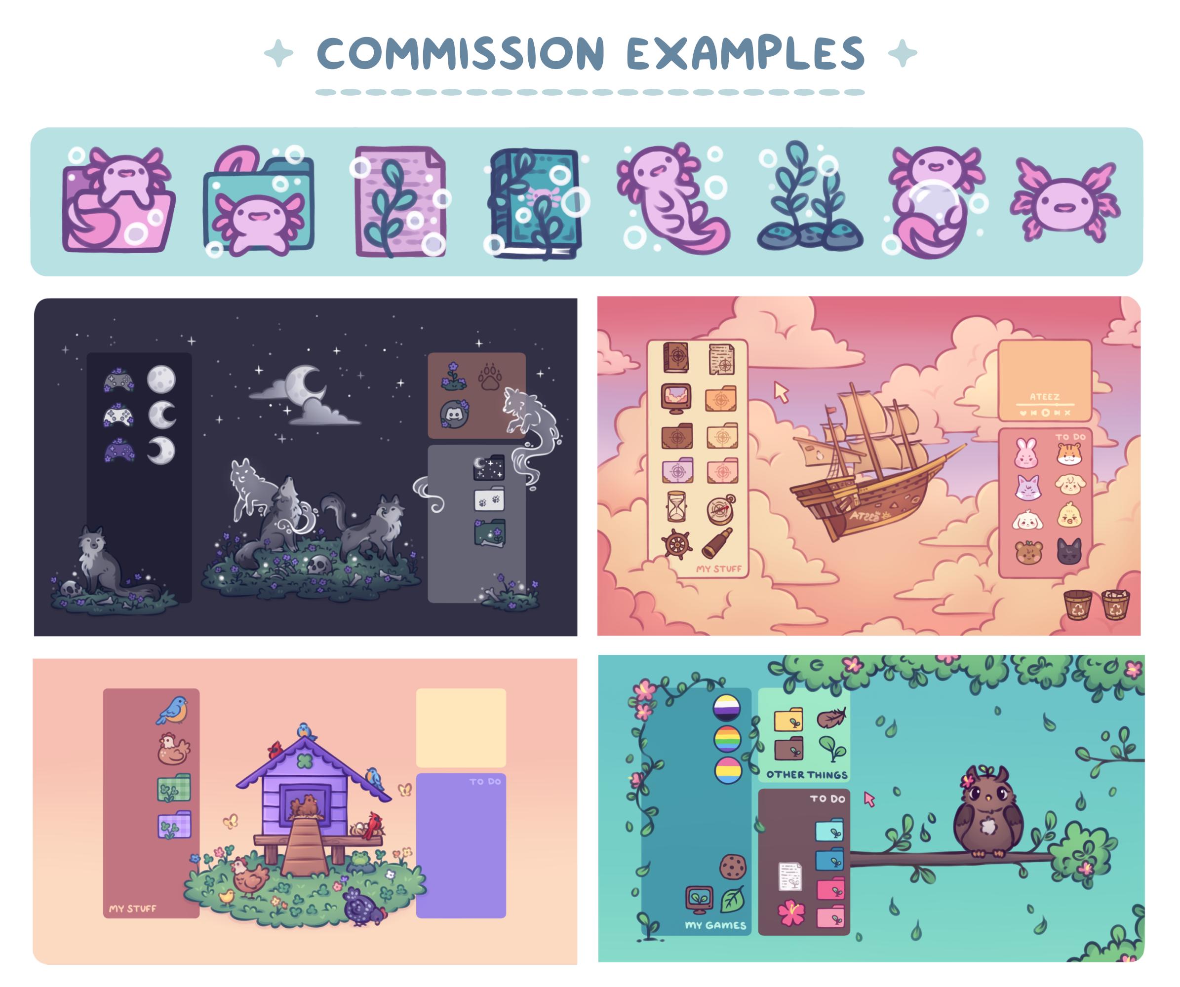 Computer Desktop Theme Digital Art Commissions - Etsy