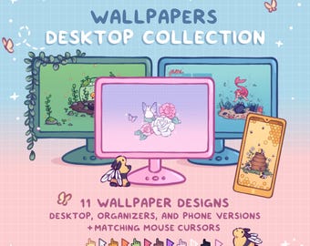 Computer/Phone Wallpapers Desktop COLLECTION ~ cute fantasy whimsy animals and item themes with mouse cursors ~