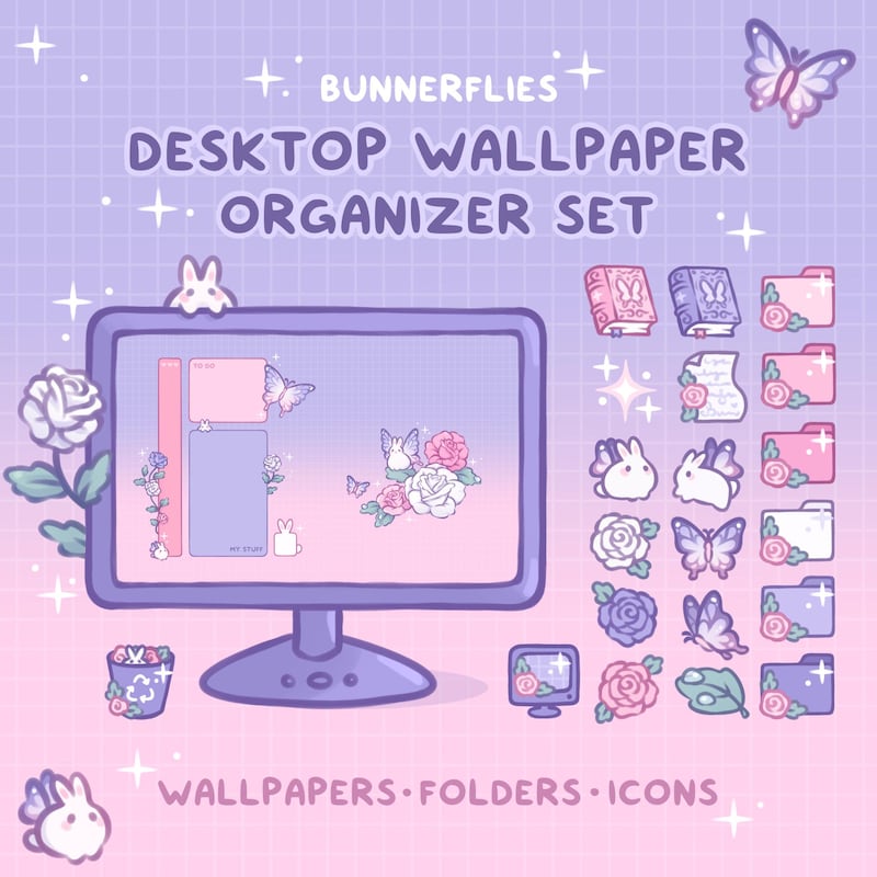 Desktop Wallpaper Rabbit - Etsy