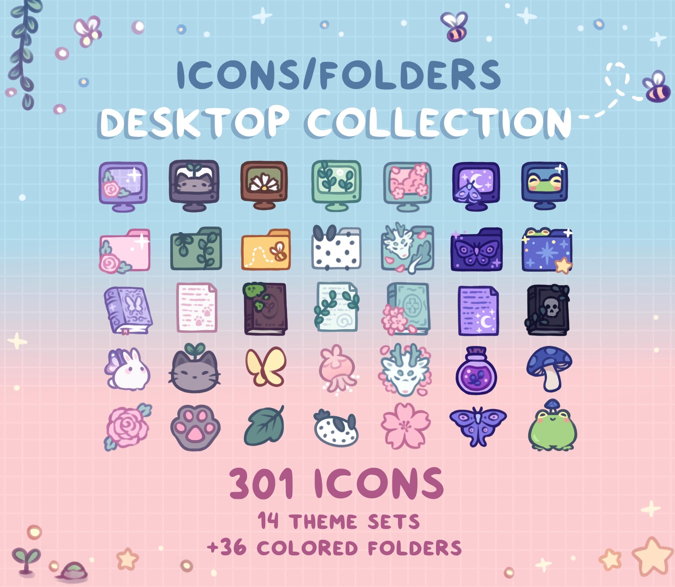 Icons and Folders Desktop COLLECTION ~ Cute Fantasy Whimsy Animals