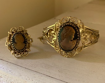 Antique Ring R135 Antique Intaglio Vintage Cameo Jewelry Intaglio Jewelry Cameo Intaglio Ring Cameo Jewelry Vintage Glamour Ring