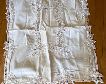 Vintage Battenburg Lace Pillow Sham