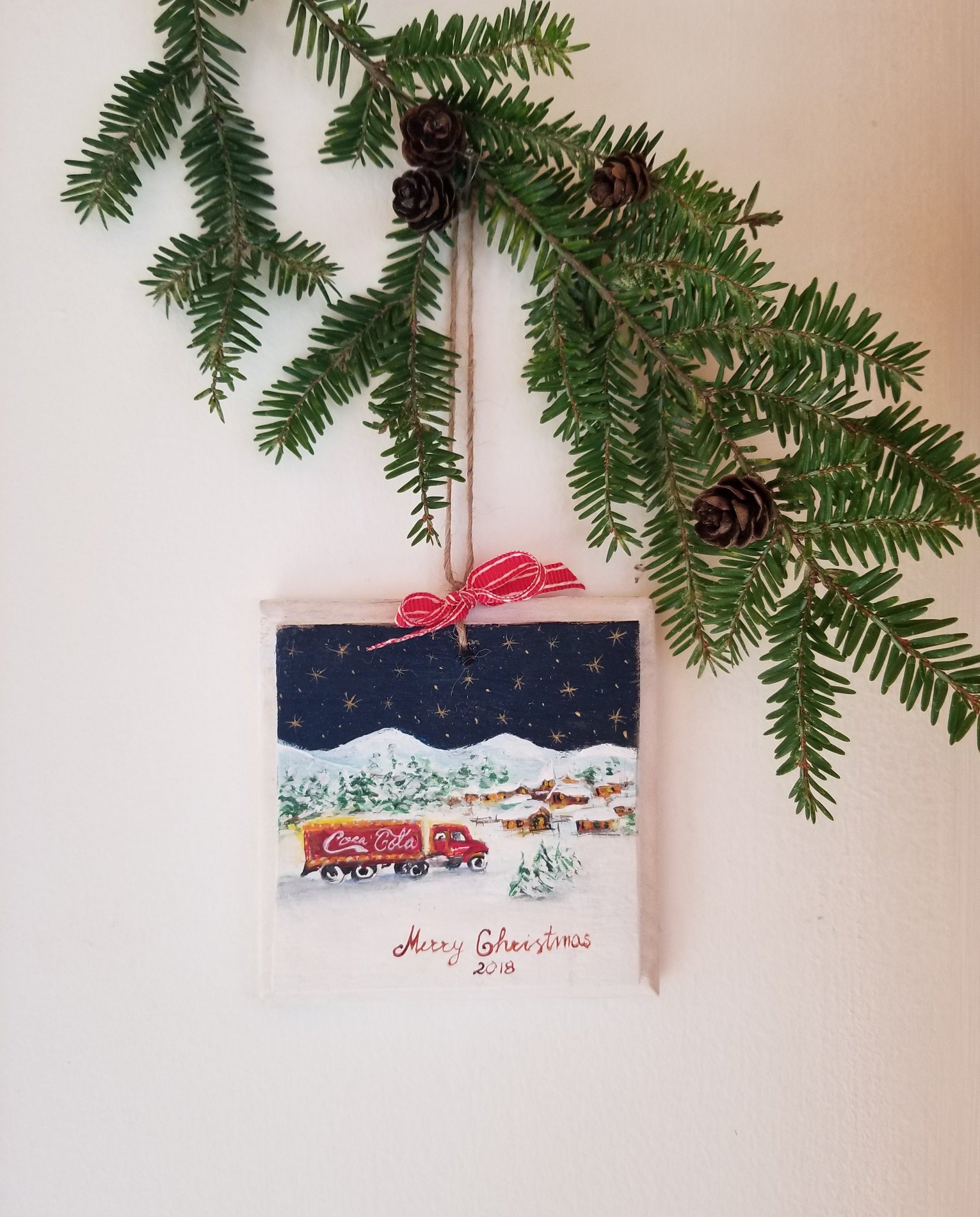 Christmas Ornament Coca Cola Christmas Truck Limited Etsy