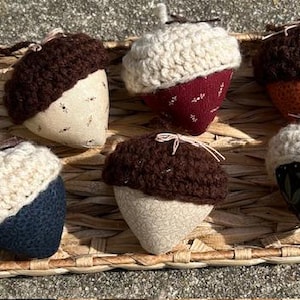 Mini Acorn Bowl Fillers/Fall Bowl Fillers/Fabric Acorns/Fall Fabric Acorns/Acorn Bowl Filler/Tiered Tray Fall Acorns/Autumn Decor