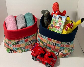Fabric Basket Children/Child Storage Infant Storage Toys Storage Clothing Storage Diaper Storage Nursery Storage Child's Room Unisex Blocks