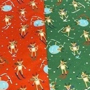Winter Placemats / Christmas Placemats / Reindeer Placemats / Red Placemats/Green placemats
