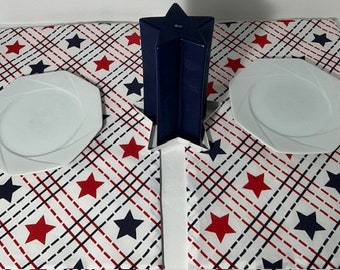 Patriotic Placemats Red, White and Blue Placemats Patriotic Table Decor Memorial Day Placemats Independence Day Placemats