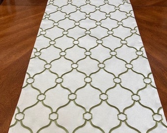 Trellis Pattern Runner/Green Runner