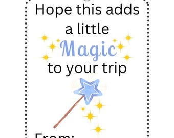 Disney Magic Gift Tags - Disney Cruise - Fish Extender - Pixie Dust - downloadable sheet of 9 tags