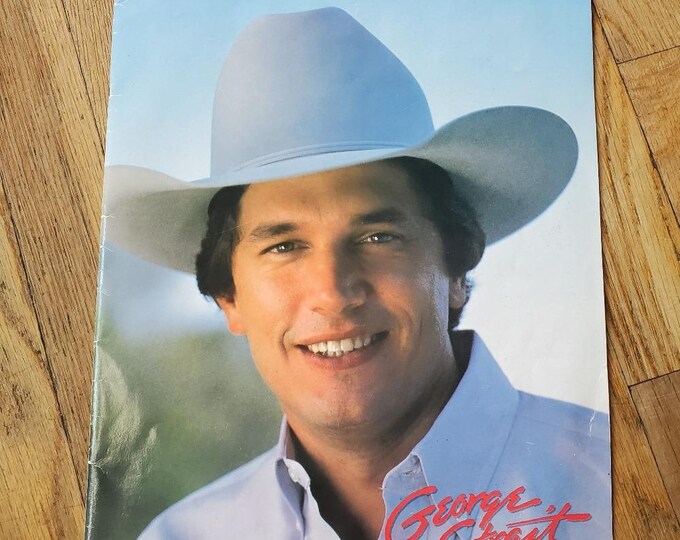 Vintage 1987 George Strait Poster Book Southern Postcard Company - Etsy