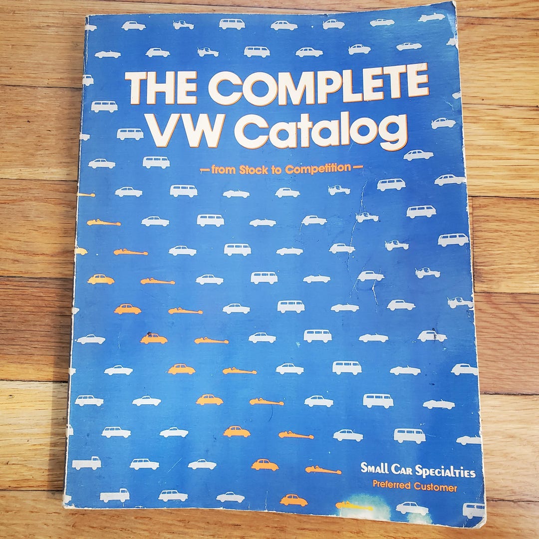 Vintage 1985 the Complete VW Catalog Book Etsy