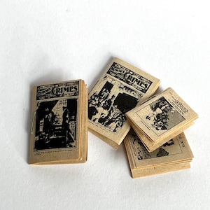 Miniature doll newspaper newspaper dollhouse dollhouse price per piece