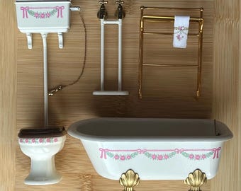 Baño de Bodo Hennig para casa de muñecas Habitación de muñecas