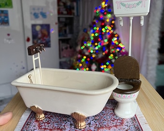 Baño de Bodo Hennig para casa de muñecas Habitación de muñecas