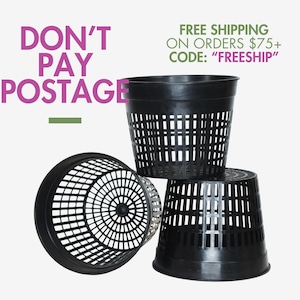 Net Pot 5&quot; and 3.75&quot; For Orchids | Plastic Polymer High Aeration Hydroculture Hydroponics Decoration Epiphytes Live Plant Potting Supplies