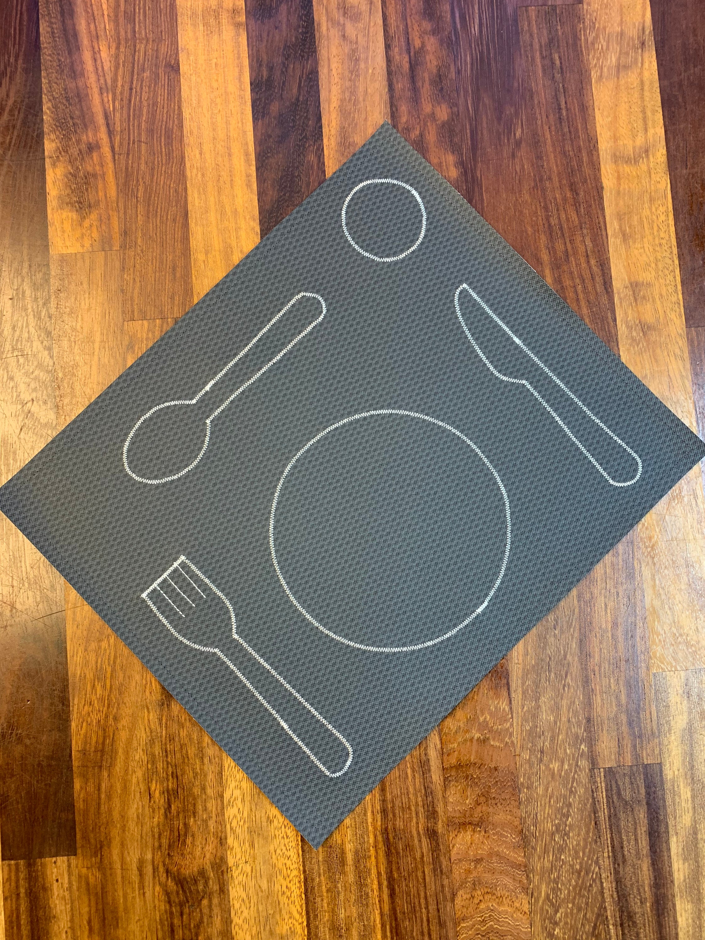 Wipe clean placemat Faux leather Placemat Montessori Etsy
