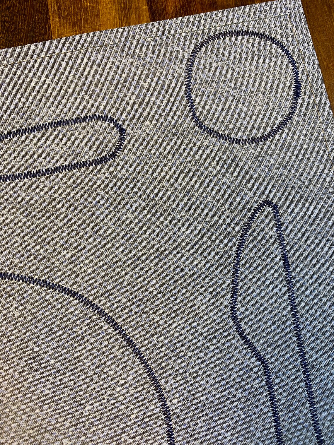 Wipe clean placemat Denim blue Montessori Montessori Etsy