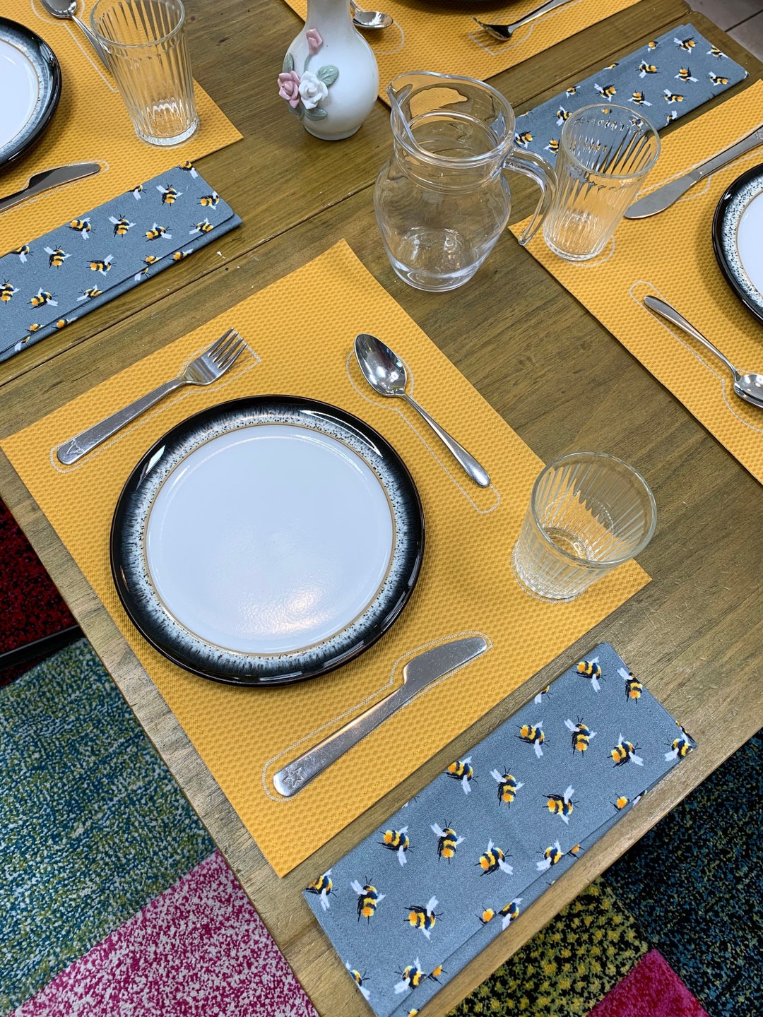 Wipe Clean Placemat, Yellow, Montessori Materials, Practical