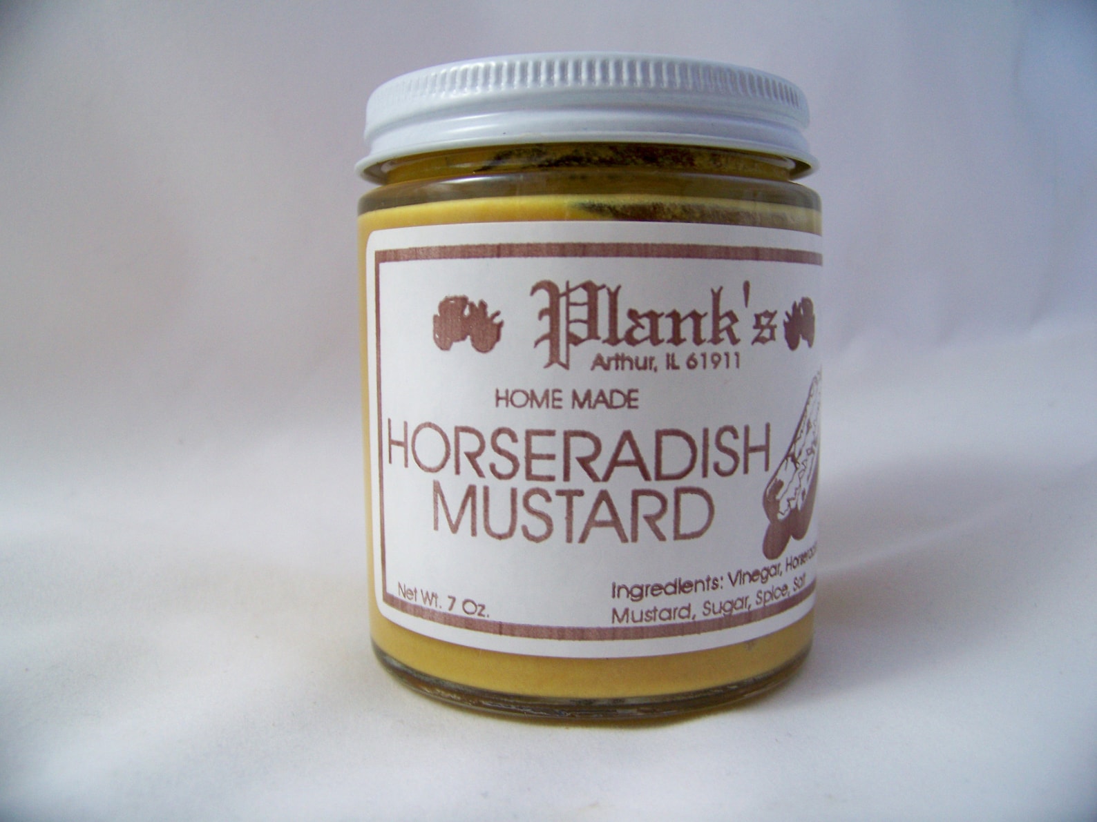 Horseradish Mustard Homemade Spreads 7 Oz. Amish Country Plank's Etsy