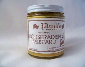 Horseradish Mustard Homemade Spreads 7 oz. Amish Country Plank's