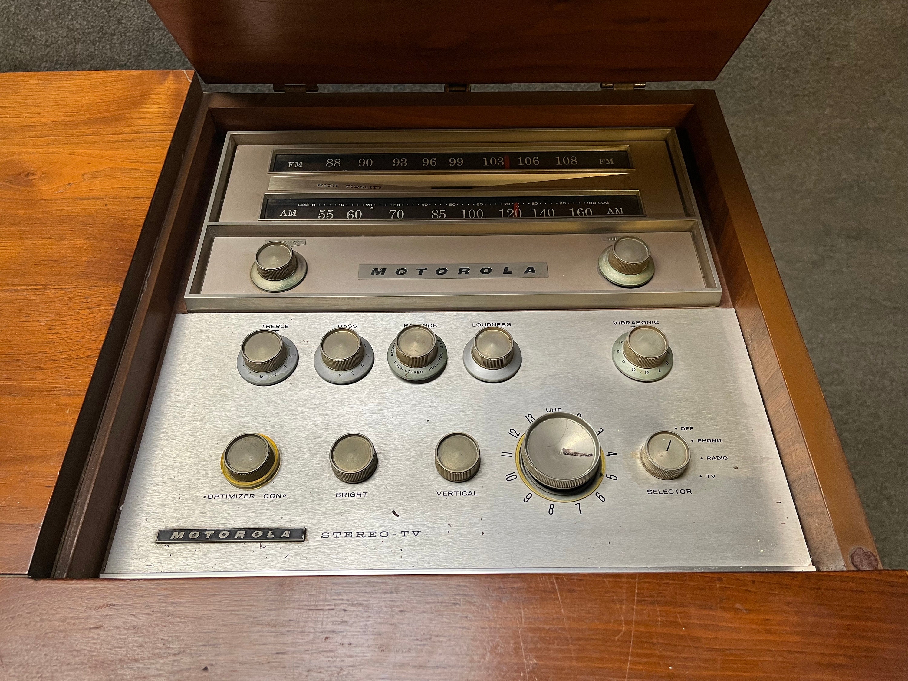 Vintage Mid Century Drexel Declaration Stereo Console Record