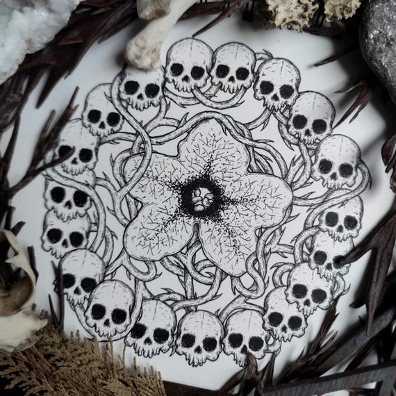 Henbane's Power Print | Witchy Decor