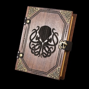 D&D Dice Box - "Cthulhu" Mystic Battle Box w/ Dice Tower | DnD Dice Tray | Spell Book Box | Dungeons and Dragons | Pathfinder | Gift