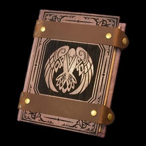 D&D Dice Box - &quot;Raven&quot; Nat20 Battle Box w/ Dice Tower| DnD Dice Tray | Spell Book Box | Dungeons and Dragons | Pathfinder | Gift