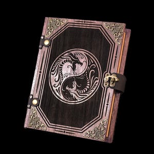 D&D Dice Box - &quot;Yin Yang&quot; Mystic Battle Box w/ Dice Tower | DnD Dice Tray, Spell Book Box | Dungeons and Dragons | Pathfinder | Gift