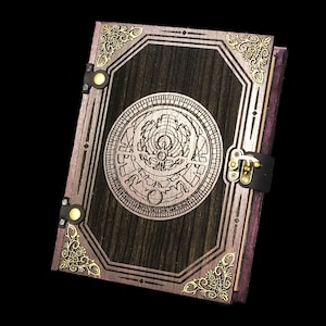 D&D Dice Box - Deven Rue &quot;Planar Astrolabe&quot; Mystic Battle Box w/ Dice Tower | DnD Dice Tray | Spell Book Box | Pathfinder | Gift