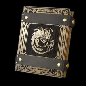 D&D Dice Box - &quot;Phoenix&quot; Nat20 Battle Box w/ Tower | DnD Dice Tray | Spell Book Box | Dungeons and Dragons | Pathfinder | Gift