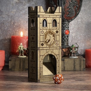 Dice Tower - &quot;the Keep&quot; D&D Pathfinder TTRPG Tabletop RPG games - Dice Box | Dice Tray | Dungeons and Dragons | DnD | Dice Vault
