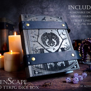 RavenScape Dice Box with Tower: Nat20 Battle Box & Rolling Tray