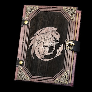 D&D Dice Box - "Gryphon" Mystic Battle Box w/ Dice Tower | DnD Dice Tray | Spell Book Box | Dungeons and Dragons | Pathfinder | Gift