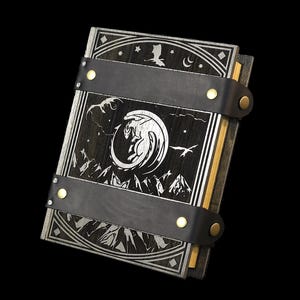 D&D Dice Box - &quot;DragonScape&quot; Nat20 Battle Box w/ Dice Tower | DnD Dice Tray | Spell Book Box | Dungeons and Dragons | Pathfinder | Gift