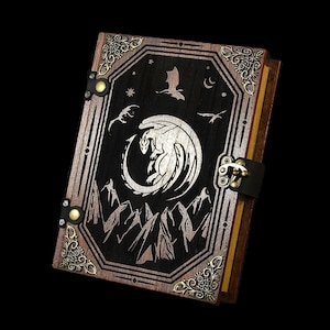 D&D Dice Box - &quot;DragonScape&quot; Mystic Battle Box w/ Dice Tower| DnD Dice Tray, Spell Book Box | Dungeons and Dragons | Pathfinder | Gift