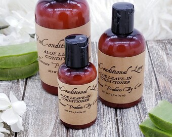 Aloe Vera Leave In Conditioner All Natural Conditioner Etsy