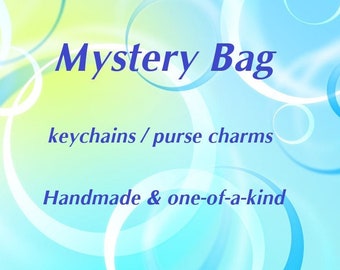 Keychain mystery bag, Handmade, Loot bag, Grab bag, Gift Ideas, Party favour, Stocking stuffers