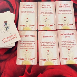 6 Messages d'amour et conseils le même jour (CARTE À TIRER UNIQUEMENT) (lire la description)