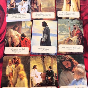 Same Day Liebevolle Worte von Jesus Tröstende Führung Worte und Gebet 9 Kartenlegung (nur Karten)